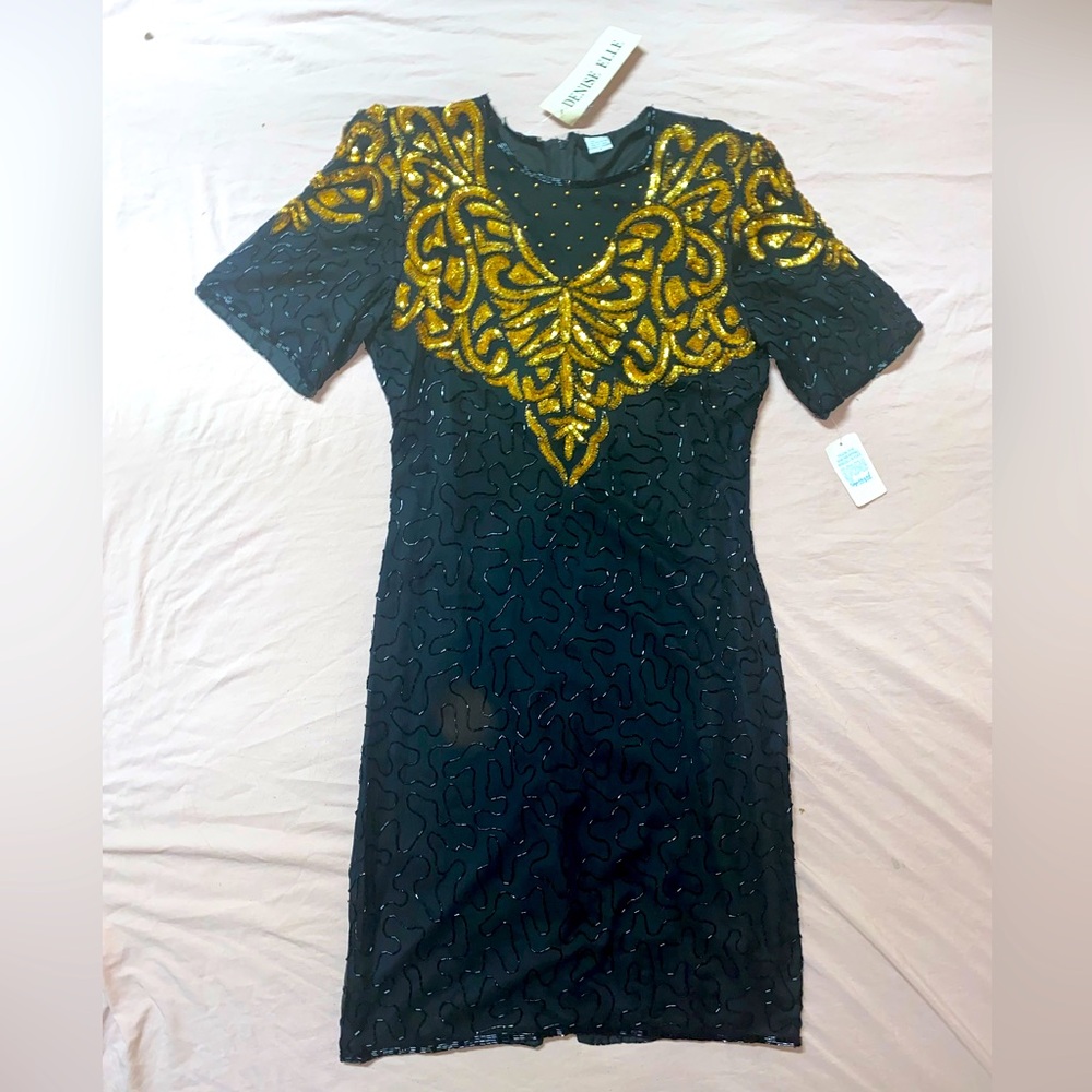 Vintage Denise Elle Silk Dress